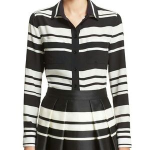 Kate Spade Cape Stripe Silk Shirt